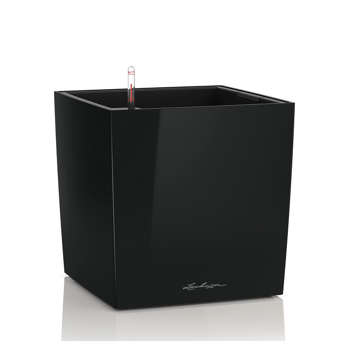 LECHUZA CUBE PREMIUM 40 SET COMPLET NEGRU 16369