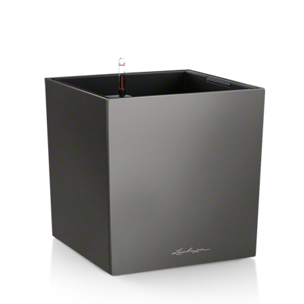 LECHUZA CUBE PREMIUM 50 SET COMPLET CHARCOAL 16563