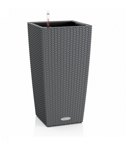LECHUZA CUBICO COTTAGE 30/56CM SET COMPLET GRANIT 15222