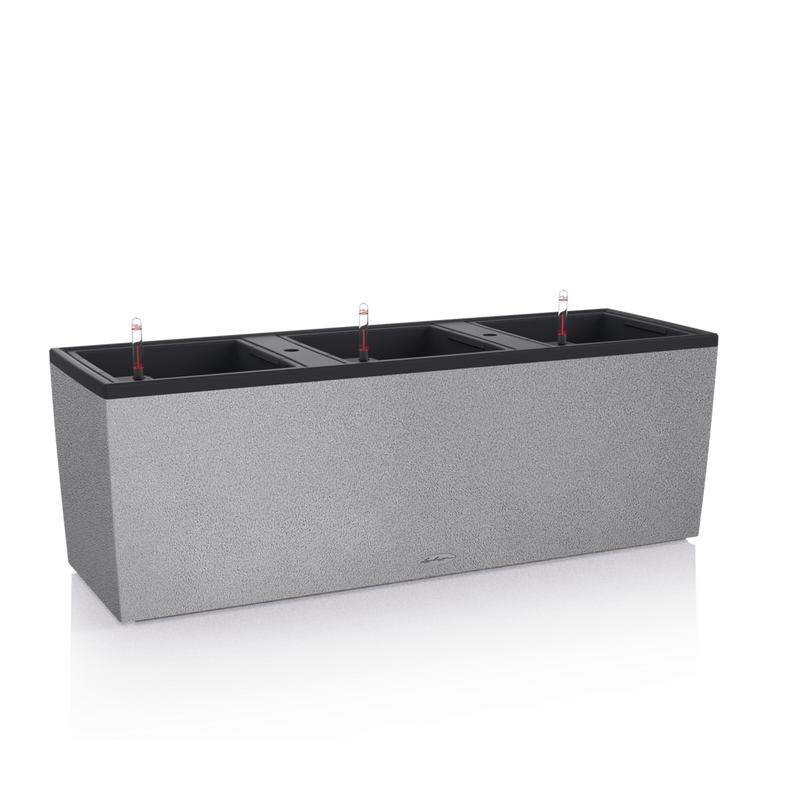 LECHUZA TRIO STONE 30 100/32/34CM SET COMPLET GRI 15045