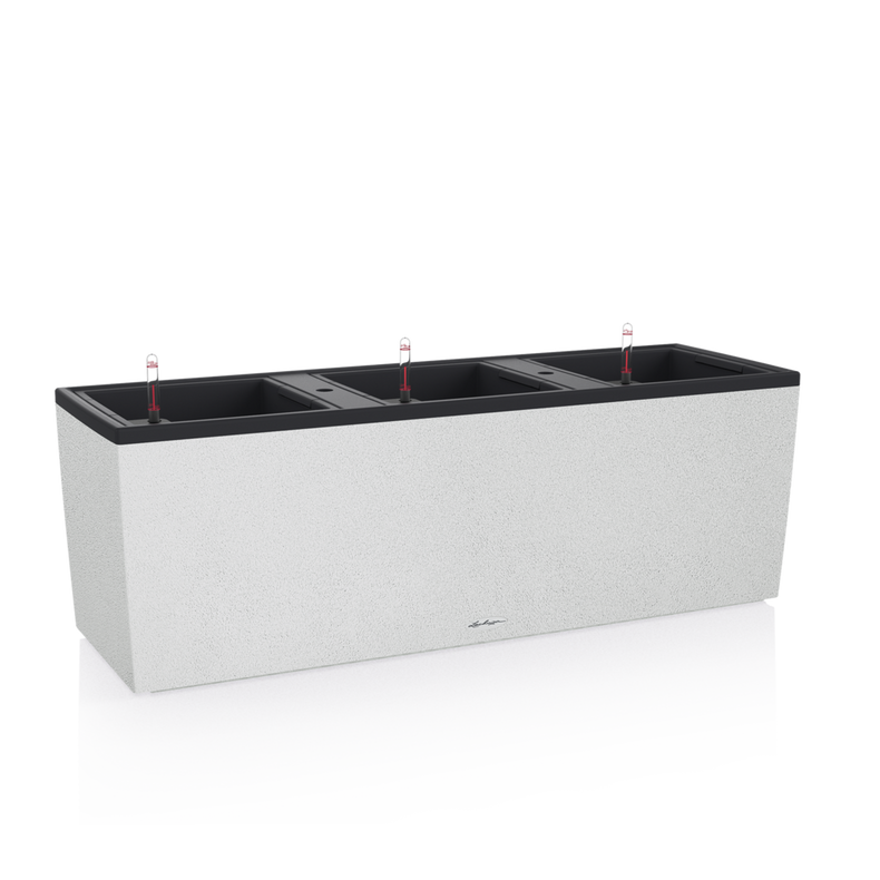 LECHUZA TRIO STONE 30 100/32/34CM SET COMPLET ALB 15047