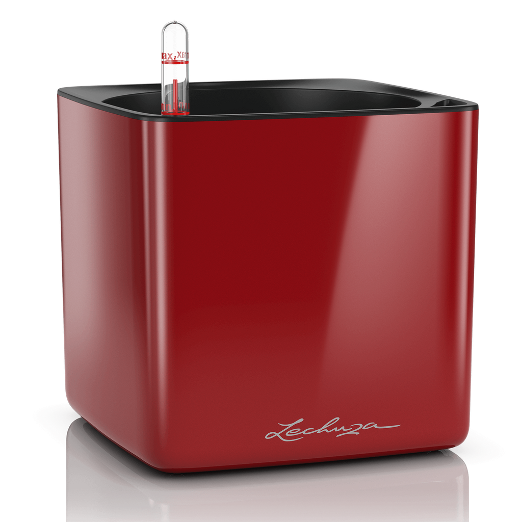 LECHUZA CUBE GLOSSY 16 SET COMPLET ROSU 13522