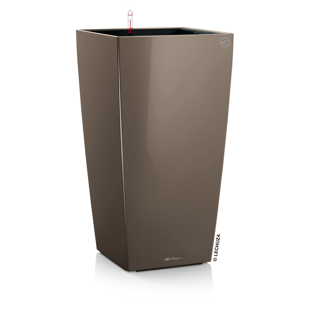 LECHUZA CUBICO PREMIUM 30/56CM SET COMPLET TAUPE 18214