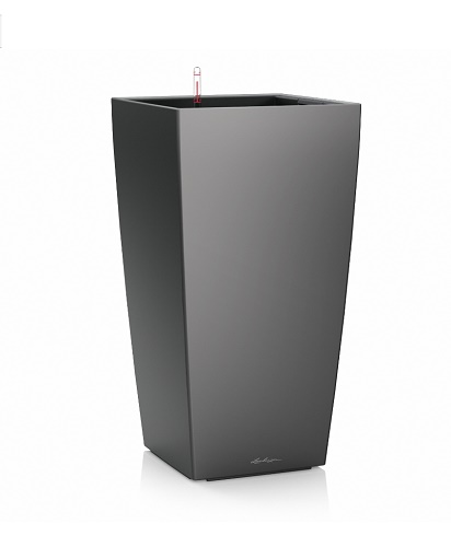LECHUZA CUBICO PREMIUM 30/56CM SET COMPLET CHARCOAL 18184