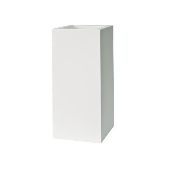 VASO KUBE HIGH 40CM 2612/C2 ALB