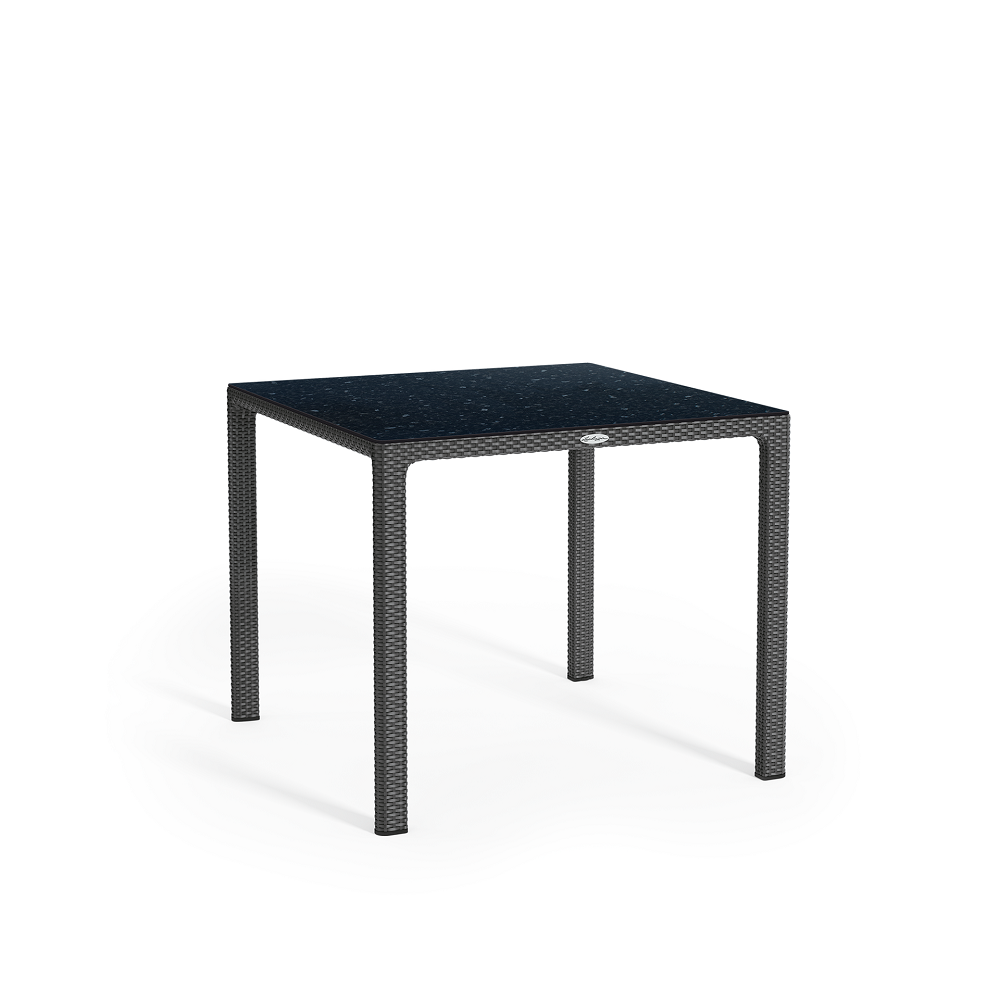 LECHUZA MASA GRANIT PENTRU 4 PERSOANE CU BLAT DE STICLA 90*90*75CM 10913