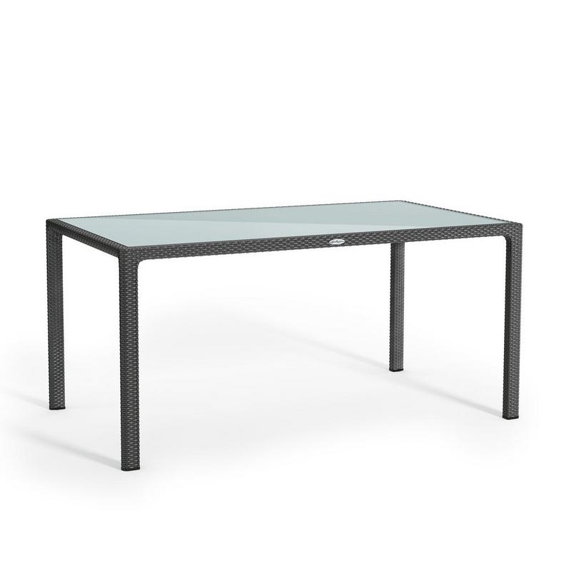 LECHUZA MASA GRANIT PENTRU 6 PERSOANE CU BLAT DE STICLA 160*90*75 CM 10933
