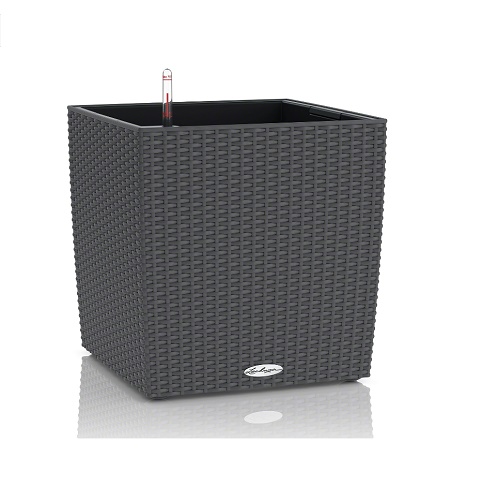 LECHUZA CUBE COTTAGE 40 CM SET COMPLET GRANIT 15382