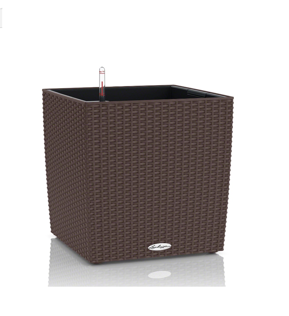 LECHUZA CUBE COTTAGE 40 CM SET COMPLET MOCHA 15385