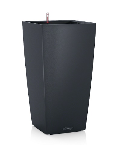 LECHUZA CUBICO COLOR 30/56CM SET COMPLET GRI INCHIS/SLATE 13138