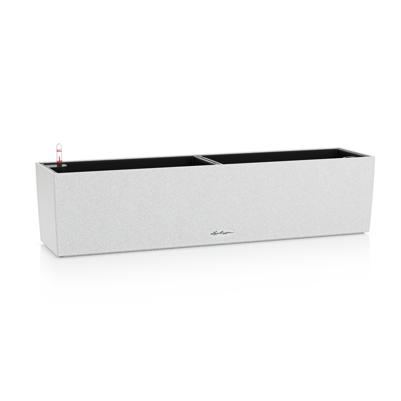 LECHUZA BALCONERA STONE 80/19/19CM SET COMPLET ALB 15667