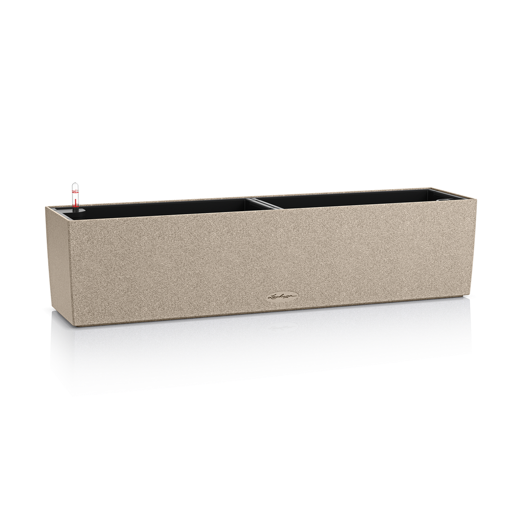 LECHUZA BALCONERA STONE 80/19/19CM SET COMPLET BEJ 15661