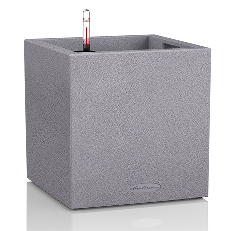 LECHUZA CANTO STONE LOW 30/30CM SET COMPLET GRI 13700