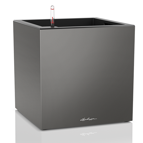 LECHUZA CANTO PREMIUM LOW 40/40CM SET COMPLET CHARCOAL 13753
