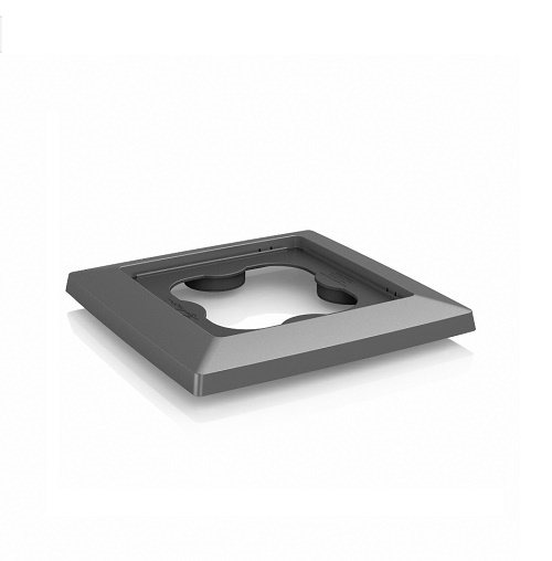 LECHUZA COASTER/ROTI CUBICO 40 CHARCOAL 13417