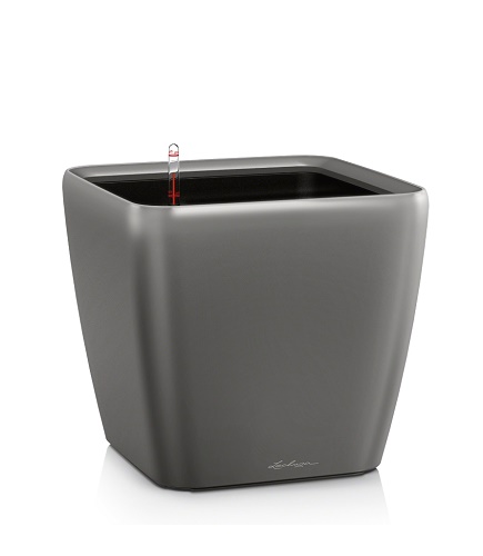 LECHUZA QUADRO PREMIUM 50/47CM LS SET COMPLET CHARCOAL 16283