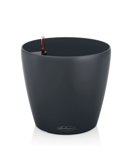 LECHUZA CLASSICO COLOR 21/20CM SET COMPLET GRI INCHIS/SLATE 13184