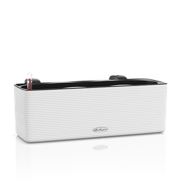 [91L13680] LECHUZA CUBE COLOR TRIPLE 40/14/14 CM SET COMPLET ALB (SISTEM PRINDERE INCLUS) 13680