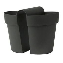[91EP0342] VAS BE-UP 25CM 3032/62 ANTRACIT