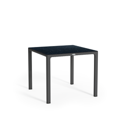 [91L10913] LECHUZA MASA GRANIT PENTRU 4 PERSOANE CU BLAT DE STICLA 90*90*75CM 10913