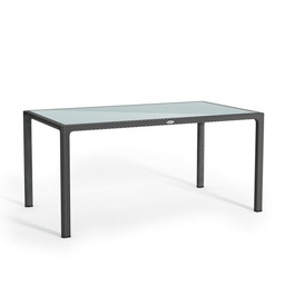 [91L10933] LECHUZA MASA GRANIT PENTRU 6 PERSOANE CU BLAT DE STICLA 160*90*75 CM 10933