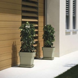 [91EP0105] VAS MITU PAC QUADRO 40CM 2914/L4 VERDE INCHIS