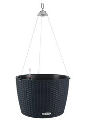 [91L15303] LECHUZA NIDO COTTAGE 35/23CM SET COMPLET NEGRU GRAFIT 15303