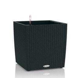 [91L15373] LECHUZA CUBE COTTAGE 30 CM SET COMPLET NEGRU GRAFIT 15373