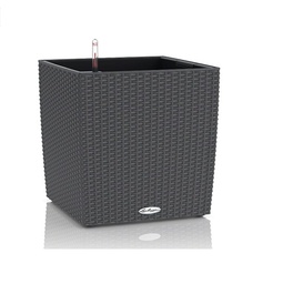 [91L15382] LECHUZA CUBE COTTAGE 40 CM SET COMPLET GRANIT 15382